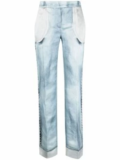 Moschino trompe l'oeil-print straight-leg trousers