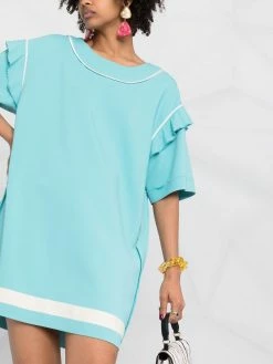 Moschino ruffled detailing T-shirt dress