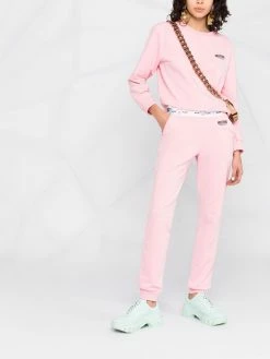 Moschino logo-print long-sleeve jumper