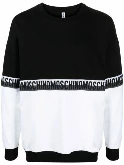 Moschino logo-tape sweatshirt