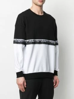 Moschino logo-tape sweatshirt