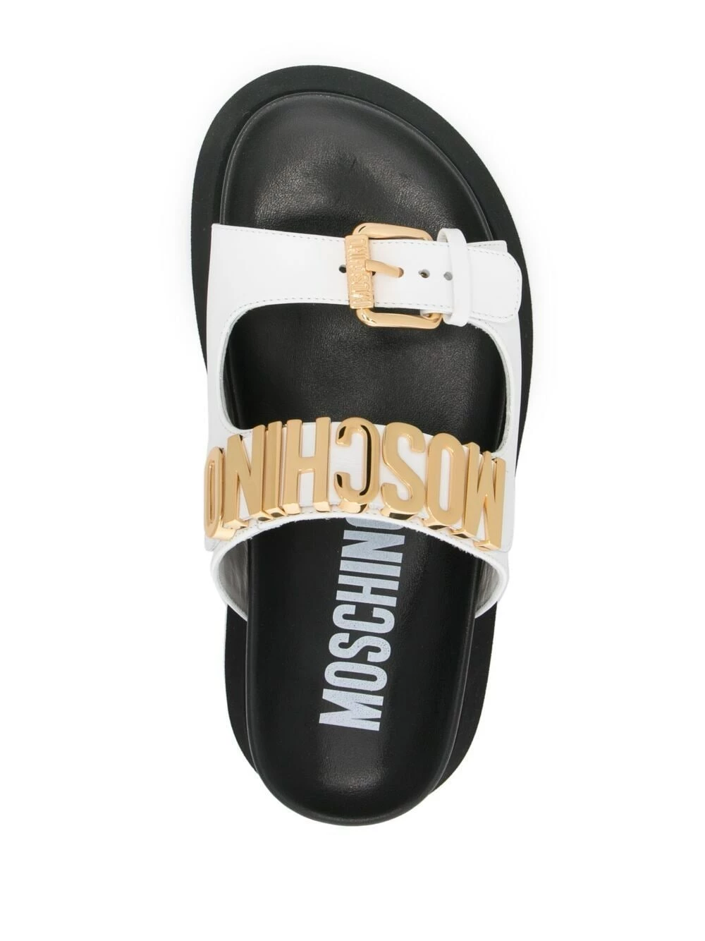 Cheapest ๐ Moschino Logo plaque flat ๐ฉด sandals ๐คฉ 6 Moschino logo-plaque flat sandals