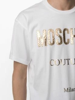 Moschino lettering logo stamp T-shirt