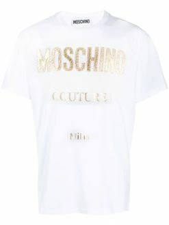 Moschino lettering logo stamp T-shirt