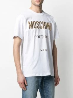 Moschino lettering logo stamp T-shirt