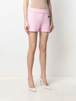 Moschino embroidered-logo track shorts