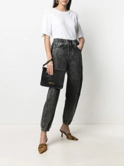 Moschino logo lettering clutch bag