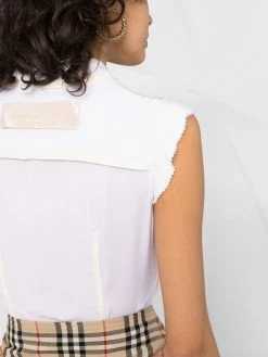 Moschino inside-out effect sleeveless shirt