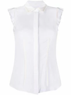 Moschino inside-out effect sleeveless shirt