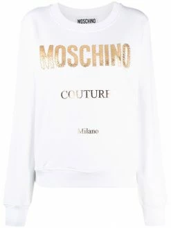Moschino Couture embroidered-logo sweatshirt