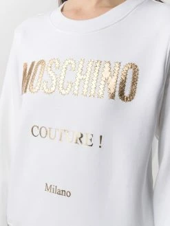Moschino Couture embroidered-logo sweatshirt