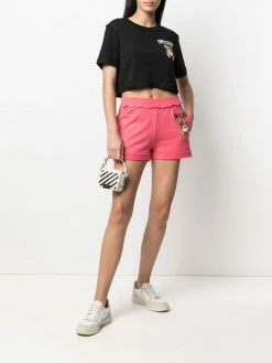 Moschino embroidered design shorts