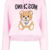 Moschino Teddy motif cropped hoodie