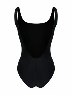 Moschino oversize logo-print one-piece swimsuit