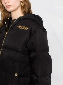 Moschino lettering logo puffer jacket