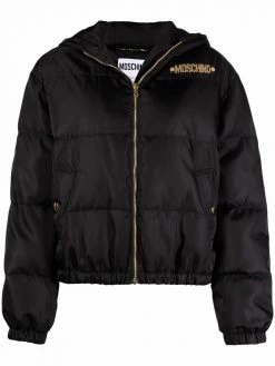 Moschino lettering logo puffer jacket