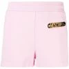 Moschino logo-plaque track shorts
