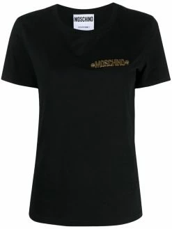 Moschino logo-plaque T-shirt