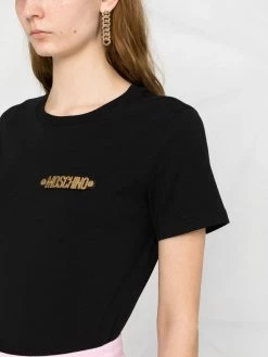 Moschino logo-plaque T-shirt
