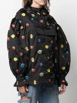Moschino Sesame Street© embroidered hooded jacket