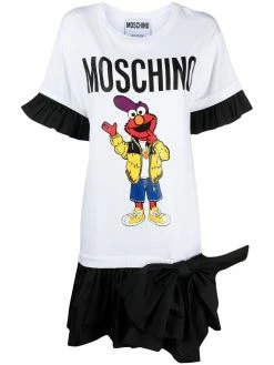 Moschino Sesame Street© ruffled bow dress