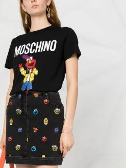 Moschino Sesame Street© embroidered mini skirt