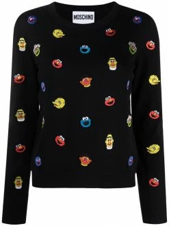 Moschino Sesame StreetΒ© cotton jumper
