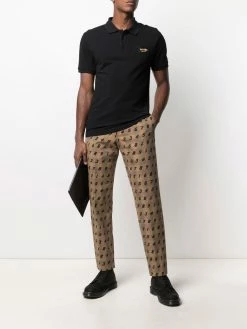 Moschino logo-plaque polo shirt