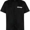 Moschino Symbols logo-embroidered poplin shirt