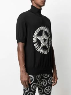 Moschino logo-print short-sleeve jumper