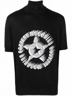 Moschino logo-print short-sleeve jumper