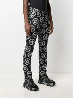 Moschino logo-print denim jeans