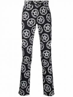 Moschino logo-print denim jeans