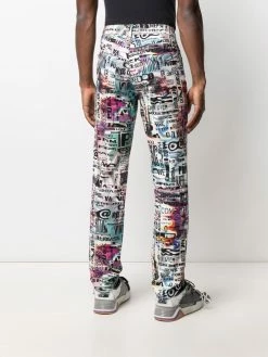 Deals ๐ Moschino Glitch print slim fit ๐ jeans ๐ 10 Moschino Glitch-print slim-fit jeans