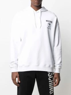 Moschino Double Question Mark logo-print hoodie