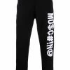Moschino Symbols logo-embroidered fleece track pants