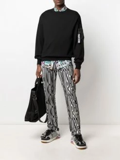 Moschino zip pull pocket-detail knitted jumper