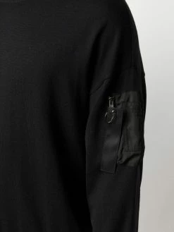 Moschino zip pull pocket-detail knitted jumper