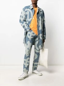 Moschino Symbols logo print jeans