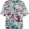 Moschino Glitch print short-sleeve shirt