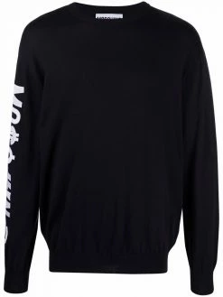Moschino Symbols logo-embroidered knitted jumper