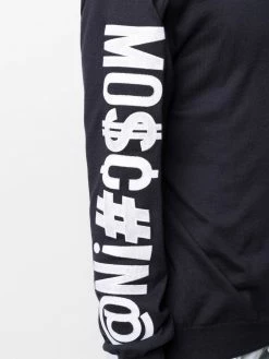 Cheapest โ Moschino Symbols logo embroidered knitted jumper ๐ 11 Moschino Symbols logo-embroidered knitted jumper