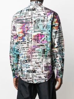 Moschino Glitch print long-sleeve shirt