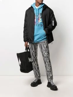 Moschino graphic-print relaxed logo hoodie