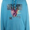 Moschino graphic-print relaxed logo hoodie