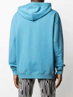 Moschino graphic-print relaxed logo hoodie
