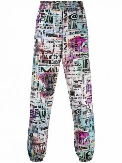 Moschino graphic-print track pants