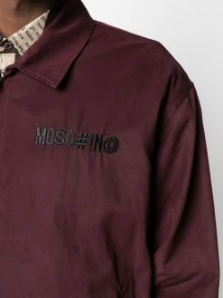 Moschino embroidered logo bomber jacket
