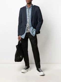 Moschino logo-embroidered blazer