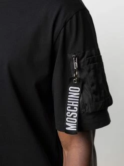 Moschino zip-pocket short-sleeve T-shirt